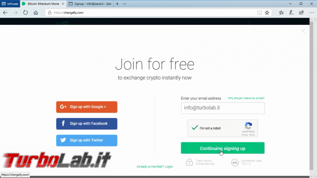 Come comprare Ripple, Monero, EOS, DASH carta credito: video guida Changelly