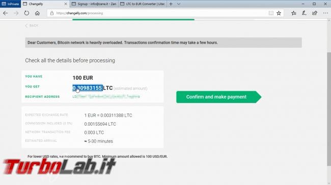 Come comprare Ripple, Monero, EOS, DASH carta credito: video guida Changelly