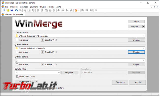 Come confrontare contenuto due cartelle trovare differenze file