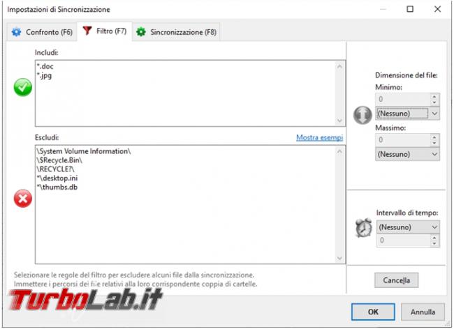 Come confrontare sincronizzare contenuto due cartelle FreeFileSync