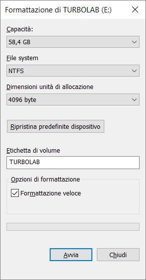 Come convertire file system disco USB FAT32 NTFS viceversa