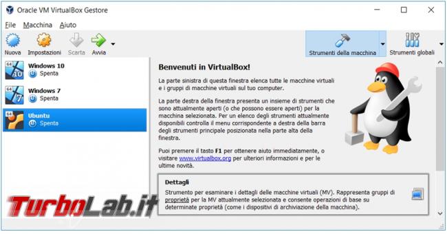 Come convertire macchina virtuale VirtualBox Vmware Player