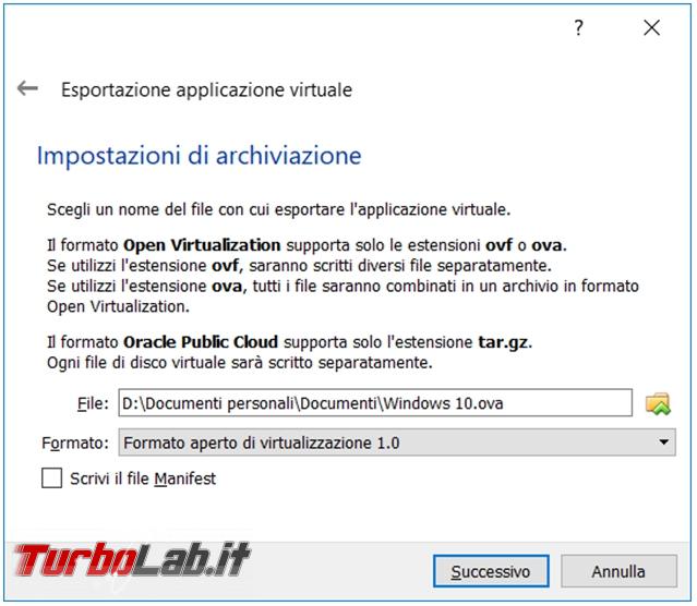 Come convertire macchina virtuale VirtualBox Vmware Player