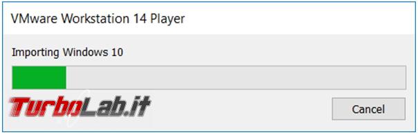 Come convertire macchina virtuale VirtualBox Vmware Player