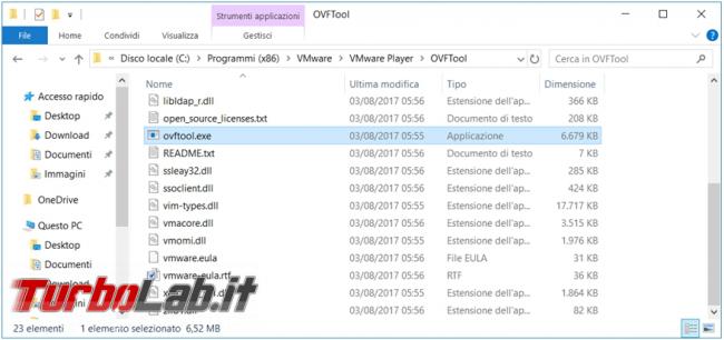 Come convertire macchina virtuale Vmware player VirtualBox