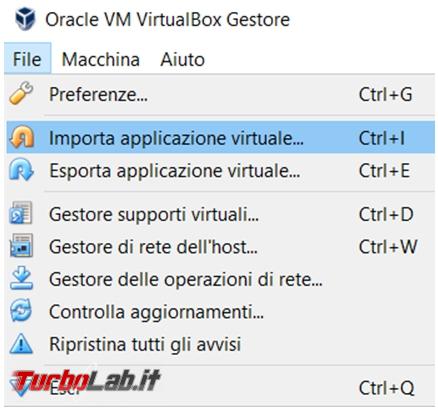 Come convertire macchina virtuale Vmware player VirtualBox