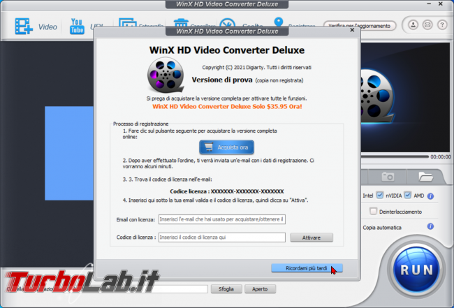 Come convertire video 4K/UHD smartphone/tablet Android, Smart TV console: guida WinX HD Video Converter Deluxe (conversione MP4, H.264, AAC) - zShotVM_1617222365