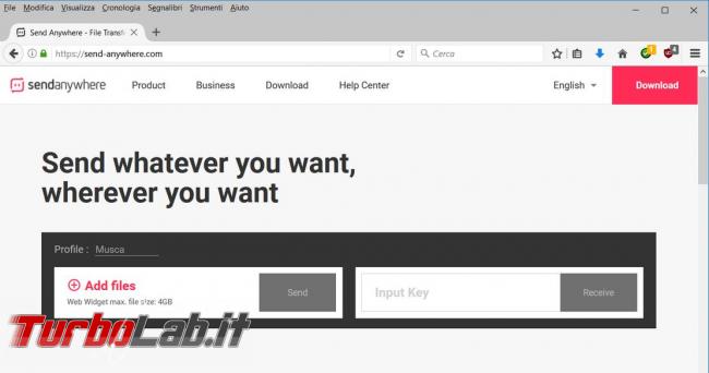Come copiare file PC, smartphone tablet Send Anywhere
