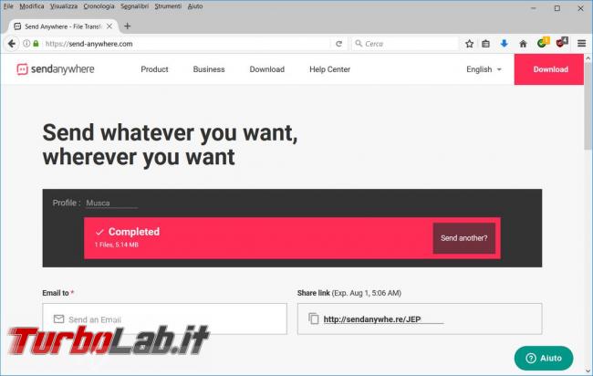 Come copiare file PC, smartphone tablet Send Anywhere
