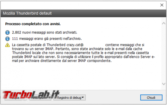 Come creare backup posta elettronica MailStore Home trasferire posta Outlook Thunderbird viceversa
