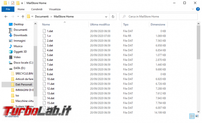 Come creare backup posta elettronica MailStore Home trasferire posta Outlook Thunderbird viceversa
