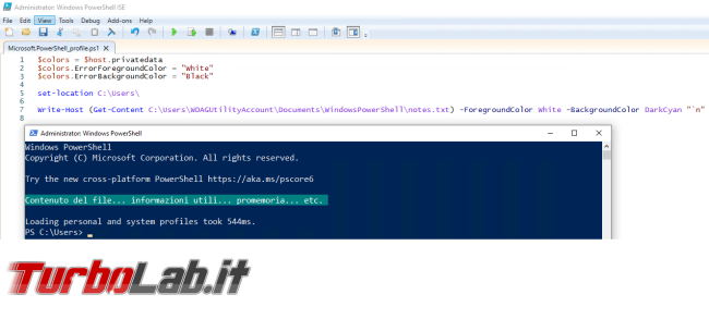 Come creare comandi personalizzati profilo PowerShell