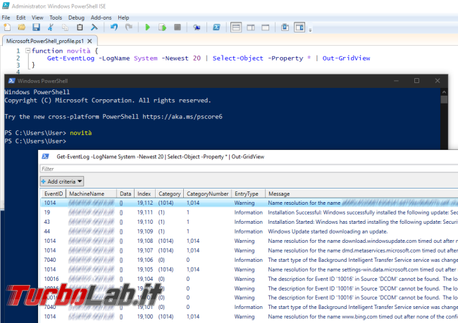 Come creare comandi personalizzati profilo PowerShell