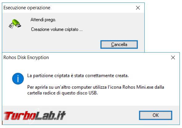 Come creare disco nascosto pendrive Rohos Mini Drive