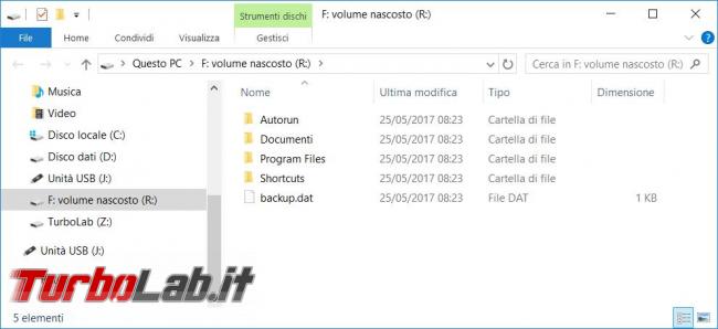 Come creare disco nascosto pendrive Rohos Mini Drive
