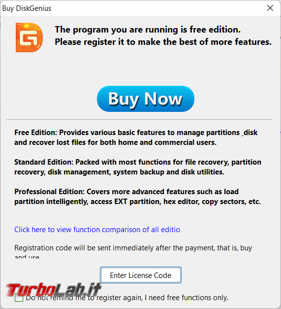 Come creare DiskGenius copia sistema operativo usare VirtualBox VMware