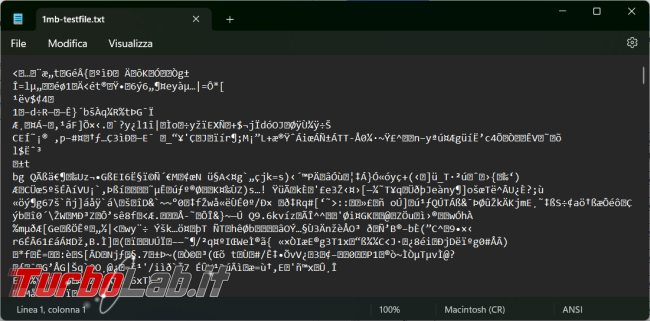 Come creare file dimensioni predefinite