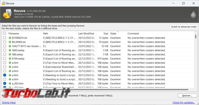 Come creare file dimensioni predefinite
