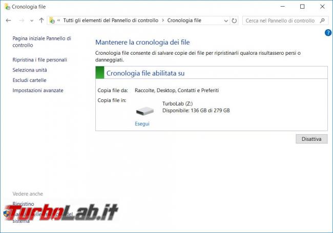 Come creare ’immagine backup Windows 10