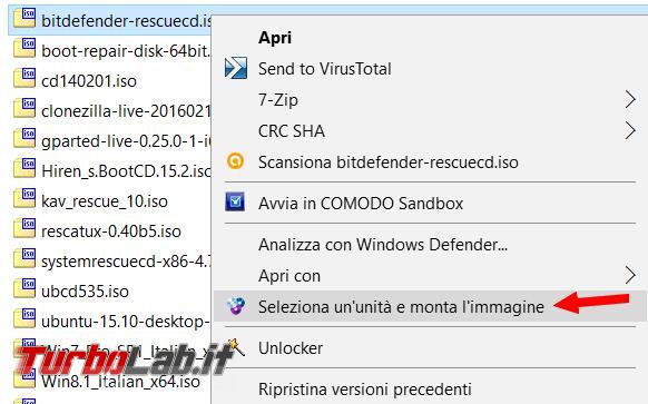 Come creare lettori CD/DVD virtuali WinCDEmu montare immagini ISO
