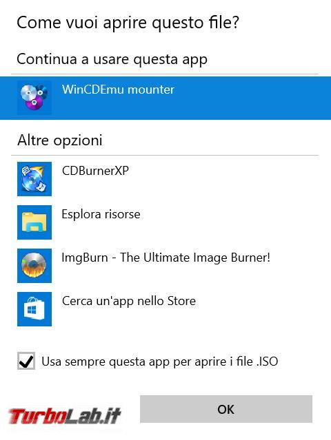 Come creare lettori CD/DVD virtuali WinCDEmu montare immagini ISO