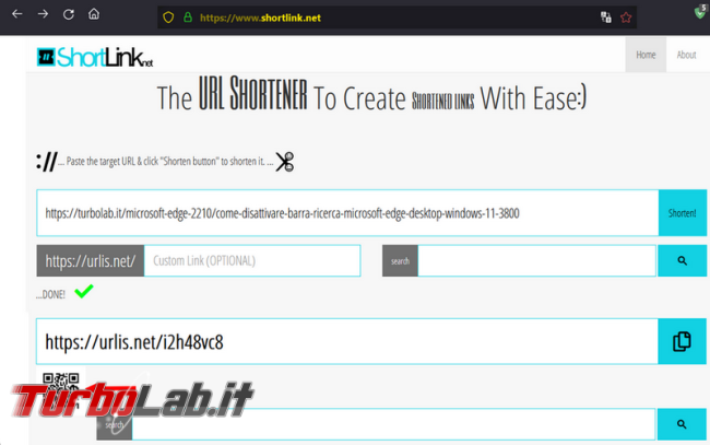 Come creare link breve (short URL), servizi online