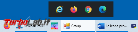 Come creare raccolte collegamenti barra applicazioni Taskbar Groups