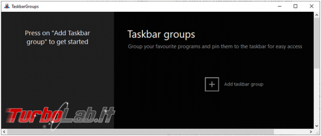 Come creare raccolte collegamenti barra applicazioni Taskbar Groups