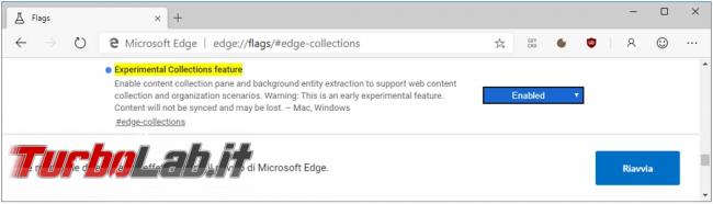 Come creare raccolte Microsoft Edge