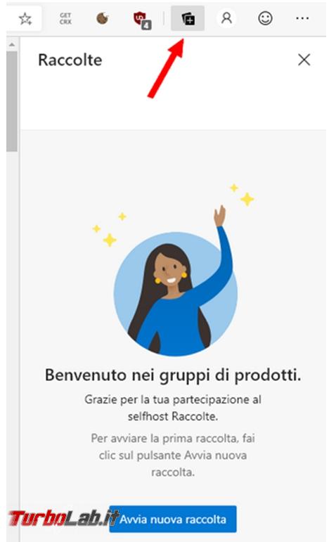 Come creare raccolte Microsoft Edge
