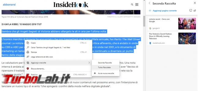 Come creare raccolte Microsoft Edge
