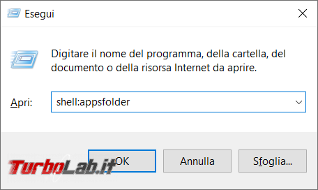 Come creare scorciatoia desktop App UWP Windows 10
