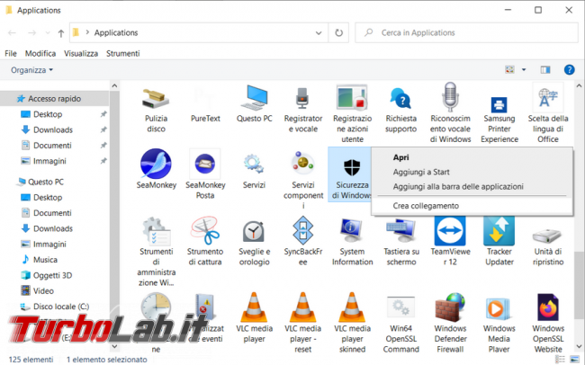 Come creare scorciatoia desktop App UWP Windows 10