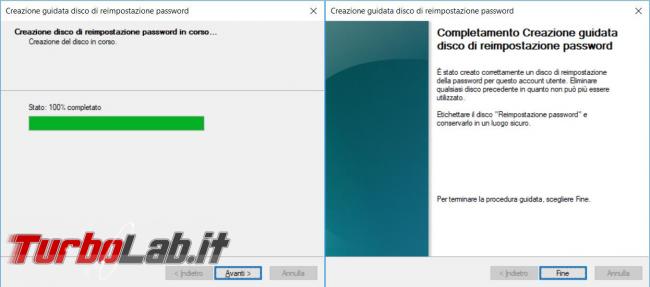 Come creare usare pendrive resettare password Windows