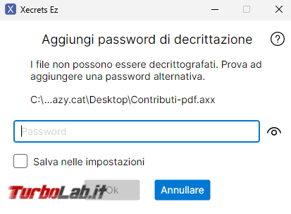 Come criptare/decriptare file Xecrets Ez