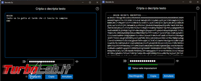 Come criptare/decriptare file Xecrets Ez
