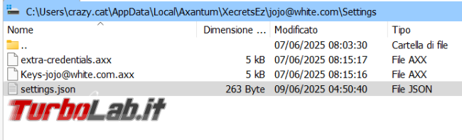 Come criptare/decriptare file Xecrets Ez