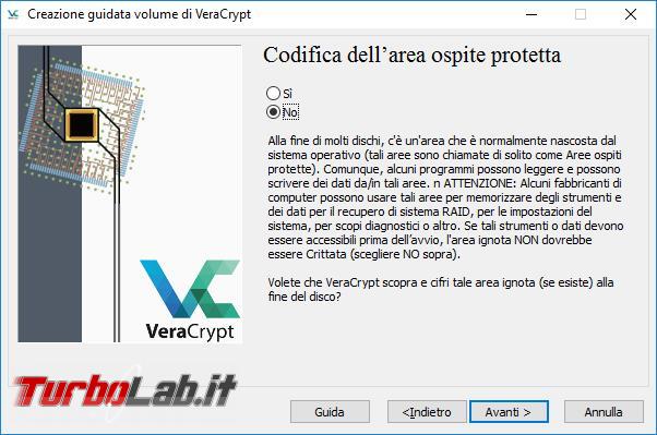 Come criptare disco sistema Veracrypt