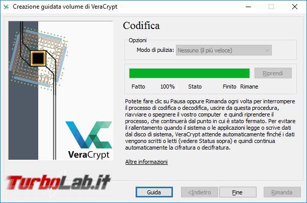 Come criptare disco sistema Veracrypt