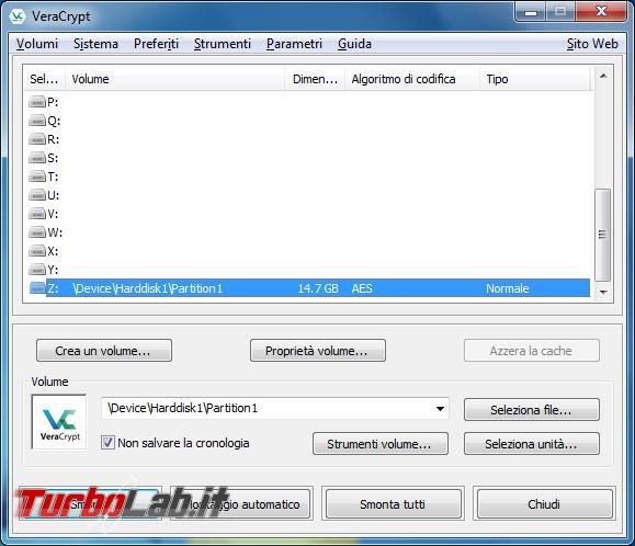 Come criptare partizioni, dischi USB pendrive Veracrypt