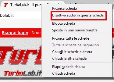 Come disattivare automaticamente audio schede Firefox
