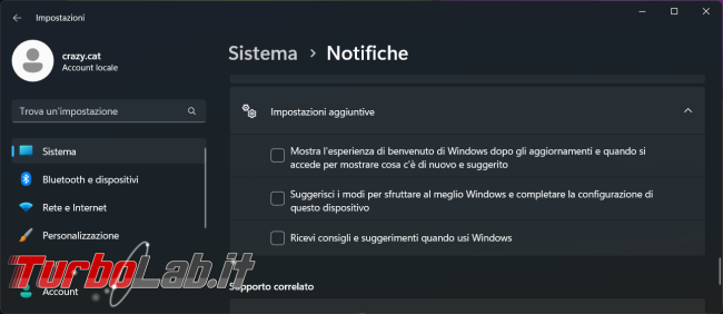 Come disattivare l’avviso “ configurazione PC è quasi completata” Windows 11