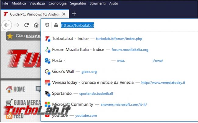 Come disattivare Megabar Mozilla Firefox, ripristinare indrizzo completo ritornare vecchio aspetto
