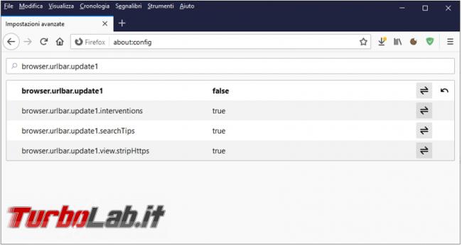 Come disattivare Megabar Mozilla Firefox, ripristinare indrizzo completo ritornare vecchio aspetto