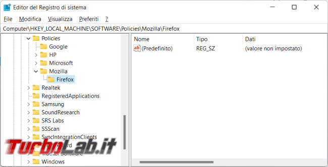 Come disattivare navigazione anonima Firefox