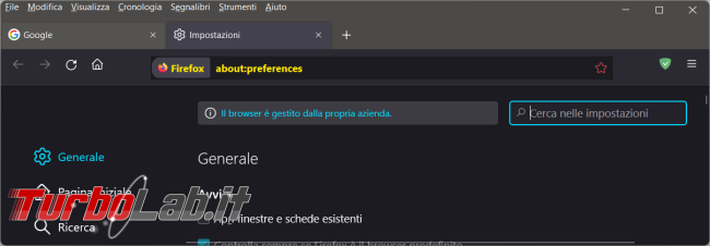 Come disattivare navigazione anonima Firefox