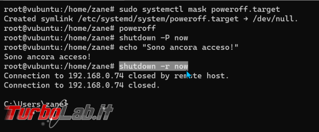 Come disattivare poweroff / shutdown server Linux (Ubuntu) impedire spegnimento accidentale