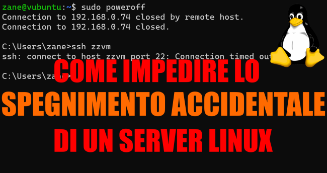 Come disattivare poweroff / shutdown server Linux (Ubuntu) impedire spegnimento accidentale - spegnimento accidentale linux spotlight