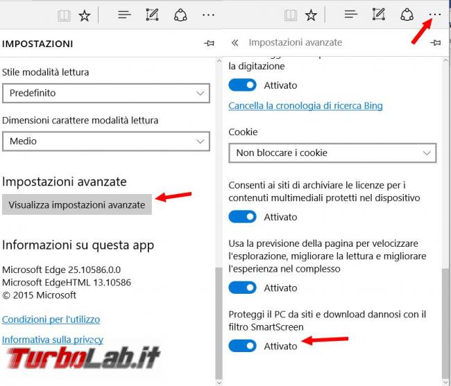 Come disattivare protezione SmartScreen Windows 10