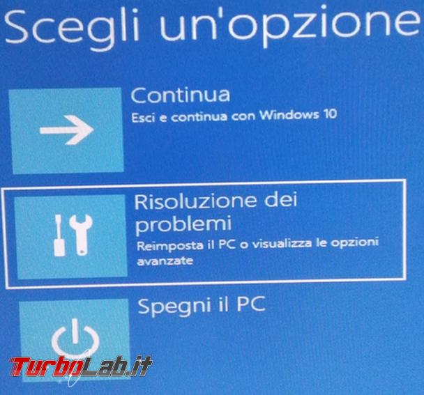Come disinstallare aggiornamenti Windows 10 quando sistema operativo non si avvia più